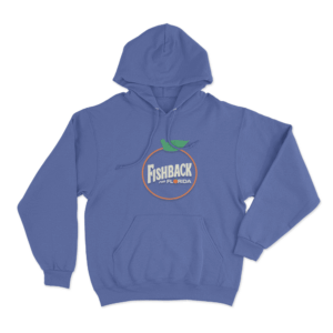 Fishback For Florida Orange Logo Unisex Hoodie Blue