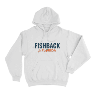 Fishback For Florida Wordmark Unisex Hoodie White
