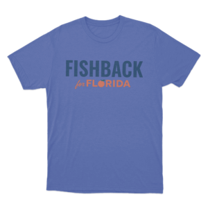 Fishback For Florida Wordmark Unisex T Shirt Blue